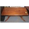 Image 1 : VINTAGE CLAW FOOT COFFEE TABLE. FURNITURE