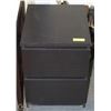 Image 1 : BLACK 2 DRAWER NIGHT STAND. FURNITURE