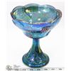 Image 1 : CARNIVAL GLASS PEDESTAL CANDY DISH