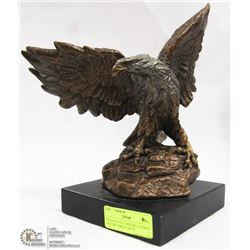 EAGLE STATUE - BRONZE COVERED CAST BY FAMOUS
