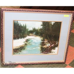 36"X30"X WRAPPED IN THE WARMTH OF NATURE PRINT