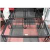 Image 1 : GLASS AND WROUGHT IRON COFFEE TABLE WITH 2 END