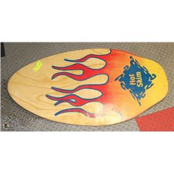 WOOD VINTAGE HOT SKIN WAKE BOARD