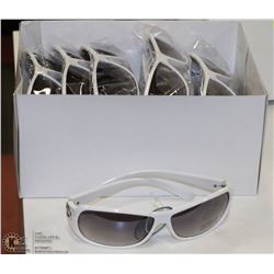 CASE OF WHITE DESIGNER SUNGLASSES
