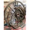 Image 1 : GROUP OF VINTAGE WAGON WHEELS