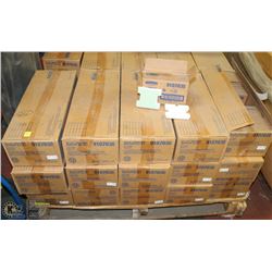PALLET OF KIMBERLY CLARK TOILET DISPENSER WALL