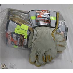 BUNDLE OF HERCULES SIZE L REFLECTIVE WORK GLOVES