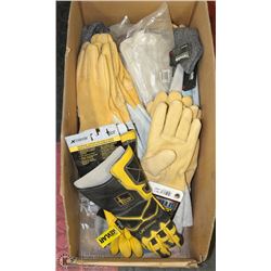LARGE BOX OF ASSORTED WORK GLOVES