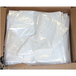 CASE OF 100 TRANSPARENT EXTRA STRONG GARBAGE BAGS