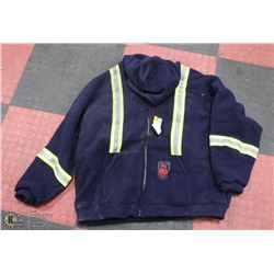ACTION WEST SIZE 4XL FLAME RESISTANT HI VIS JACKET