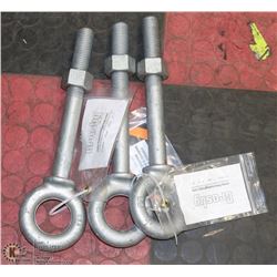 GROUP OF 3 CROSBY FORGED IBOLTS