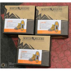GROUP OF 3 XXL LOW PROFILE WINTER OVER BOOT GRIPS