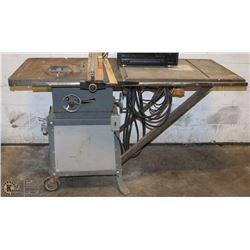 BEAVER 10" TABLE SAW WITH FOLD OUT WING AND ROUTER
