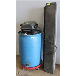 PORTABLE BBQ SOLD WITH RAIN BARREL AND TONNEAU