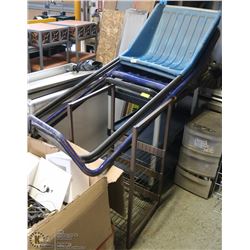 INVENTORY CART SOLD WITH 3 LARGE SNOW SHOVELS