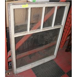 LARGE FARM HOUSE WOODEN WINDOW WITH 5 PANES