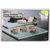 Image 1 : MANN GOURMET 2 PIECE GLASS BUBBLE PLATTERS