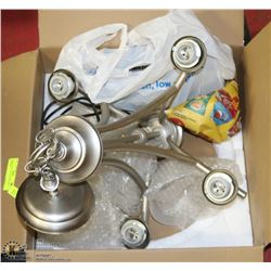 HOME LIGHT FIXTURE BRUSHED CHROME