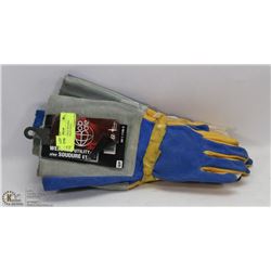 LOT OF 3 BOB DALE WELDING GLOVES GAUNTLET STYLE