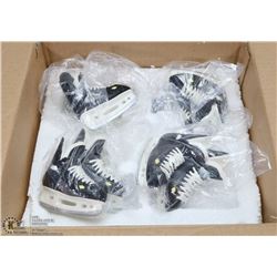 SET OF 4 LIFE SYMBOLS HOCKEY SKATES HANDPAINTED