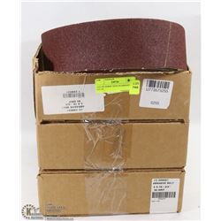 LOT OF THREE 3X78-3/4 ABRASIVE BELTS.