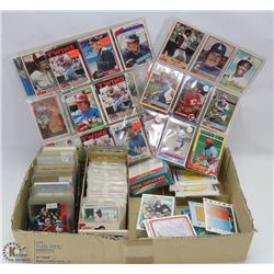 BOX OF VINTAGE SPORTS CARDS