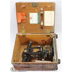 K & E KUEFFLER AND ASSOC. VINTAGE WOOD TRIPOD