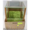 Image 1 : GLASS DISPLAY CASE WITH MIRROR BACK.
