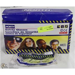 BOX OF NORTH SAFETY GLASSES