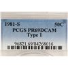Image 3 : 1981-S TYPE I KENNEDY HALF DOLLAR PCGS PR69 DCAM