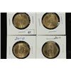 Image 1 : 4 UNC PRESIDENTIAL DOLLARS 2007 JOHN ADAMS,