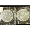 Image 1 : 2-1965 CANADA SILVER DOLLARS BU WITH SPOTS