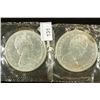 Image 2 : 2-1965 CANADA SILVER DOLLARS BU WITH SPOTS