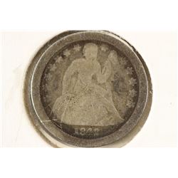 1842 SEATED LIBERTY DIME