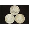 Image 2 : TRIO OF 90% SILVER HALVES 1943 WALKING LIBERTY,