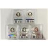 Image 2 : SET OF 5-1999-S SILVER 50 STATE QUARTERS ALL PCGS