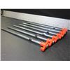 Image 1 : 6 New Heavy Duty steel 1/4 inch x 10 inch Tent & tarping Pegs for hard or