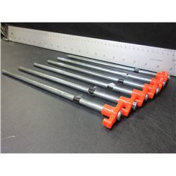 6 New Heavy Duty steel 1/4 inch x 10 inch Tent & tarping Pegs for hard or