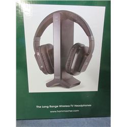 Long Range Wireless TV Headphones / 95 ft range even through walls