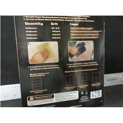 New case of 40 sheets 9 x 11inch Sandpaper / 60-100-150-240 grits