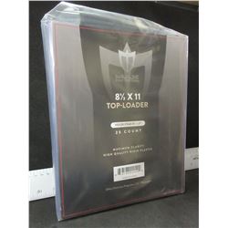 New 8 1/2 x 11 Top-Loader Rigid Plastic high quality plastic sleeves