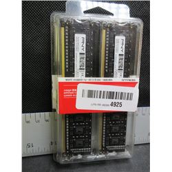 New PNY 16gb Memory Kit / 16gb DDR3 - 1600 CL 10 240 - PIN UDIMM Kit