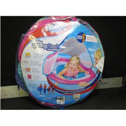 New Swimways Baby Float with sun canopy