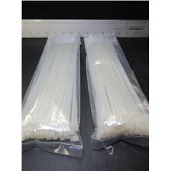 2 New pack of 100 each 12 inch Cable/Zip Ties  / 200 TOTAL 12 INCH TIES