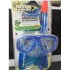 Image 1 : New US Divers Snorkeling 4 piece set / fins/snorkel/mask & bag