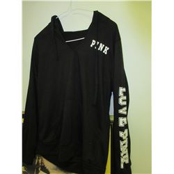 Black Hoodie  / Love Pink size large