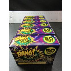 6 New Packs of BANG POPS 50 per pack / drop em or throw em BANG!