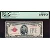 Image 1 : 1928 $5 Legal Tender Note PCGS 65PPQ