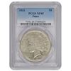 Image 1 : 1921 $1 Peace Silver Dollar Coin PCGS XF45