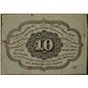 Image 2 : 10 Cent 1862-1863 First Issue Fractional Note